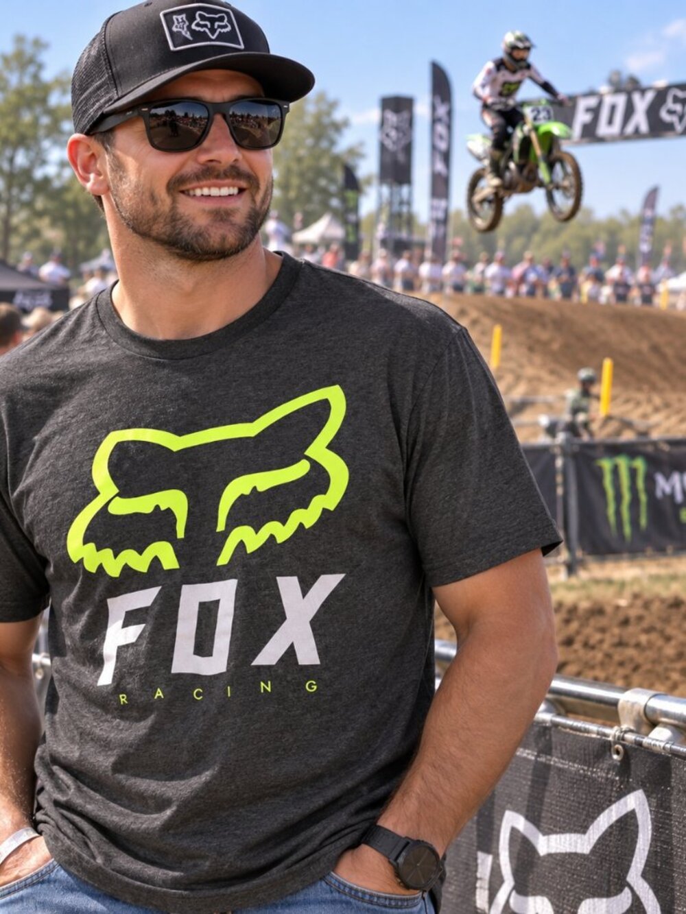 FOX RACING MENS TEES  (XL)